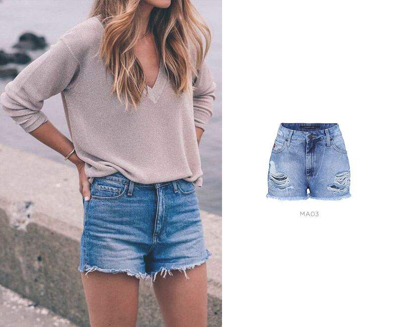 short jeans look basico