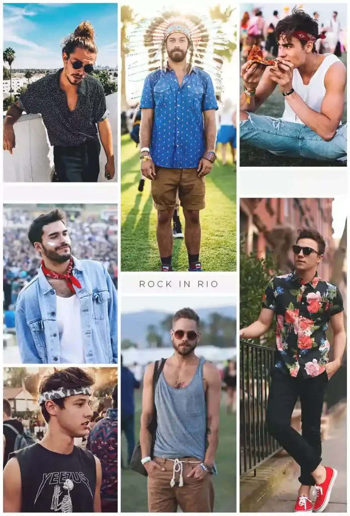 looks masculinos no rock in rio