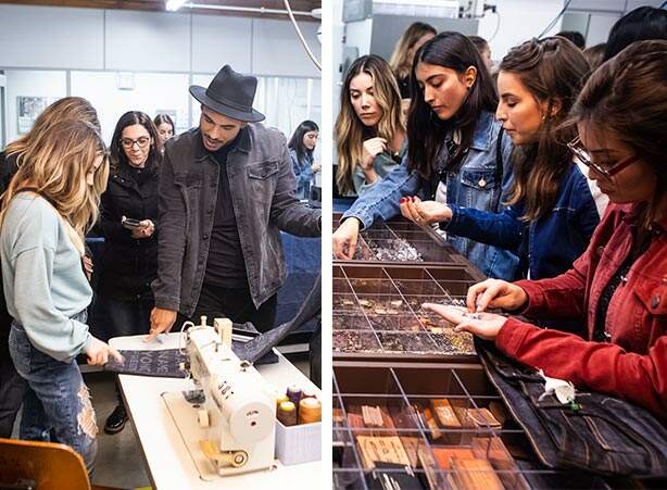 Comemorando o dia do jeans com influencers na fábrica