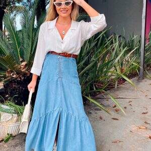Looks com saia longa para usar o ano todo