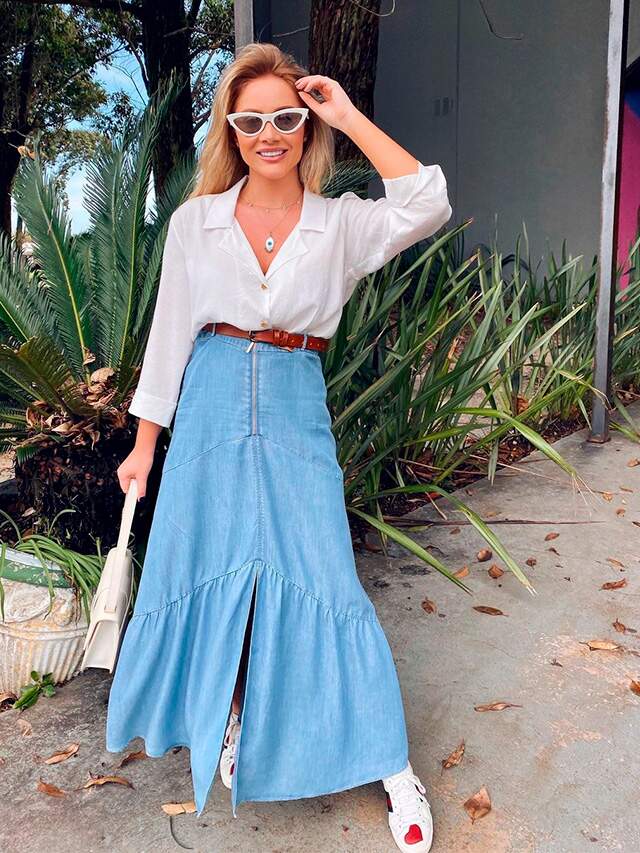 Looks com saia longa para usar o ano todo