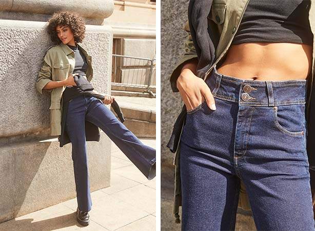 Look com calça boot cut, cropped e jaqueta oversized