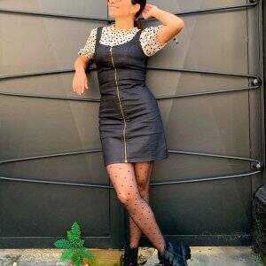 Looks de vestido com meia-calça