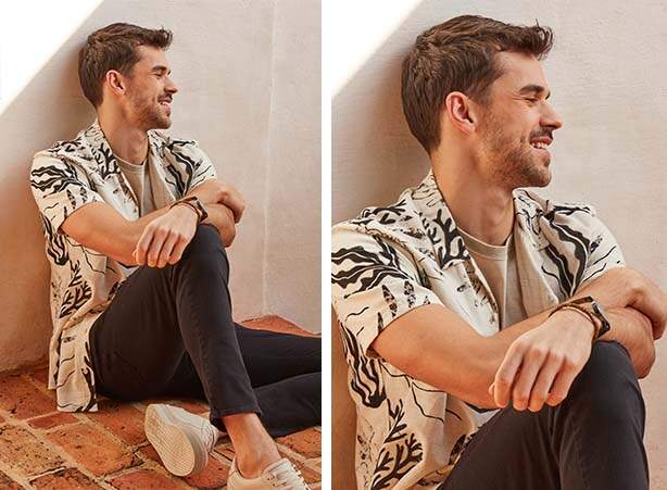 Camisa floral masculina