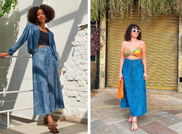 Looks com modelos de saia midi