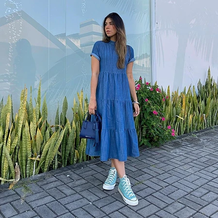 Sapato shops para usar com vestido jeans