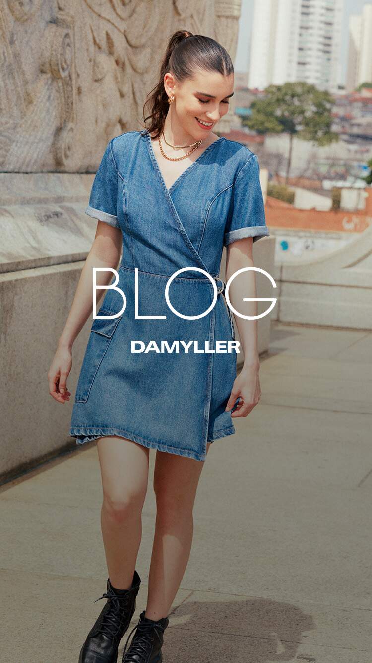 Confira 20 looks com vestido jeans - Blog Damyller