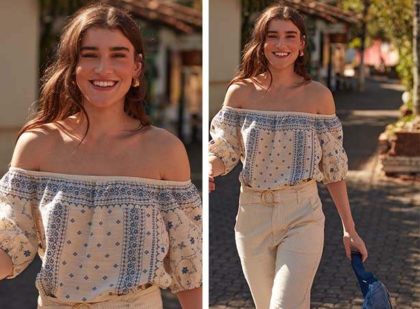 Look feminino com estilo boho