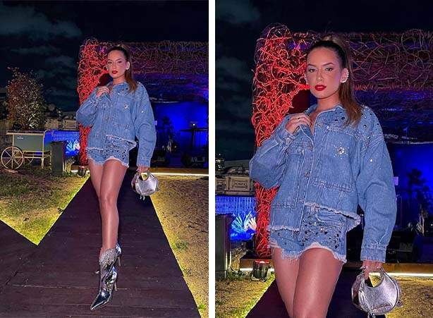 Looks com short jeans para noite com jaqueta