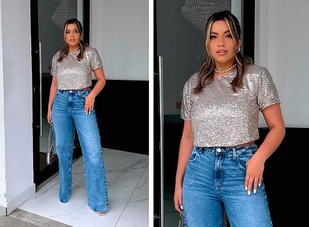 Look para show sertanejo com calça jeans