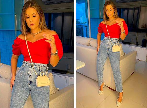 Look para Ano Novo feminino com calça jeans