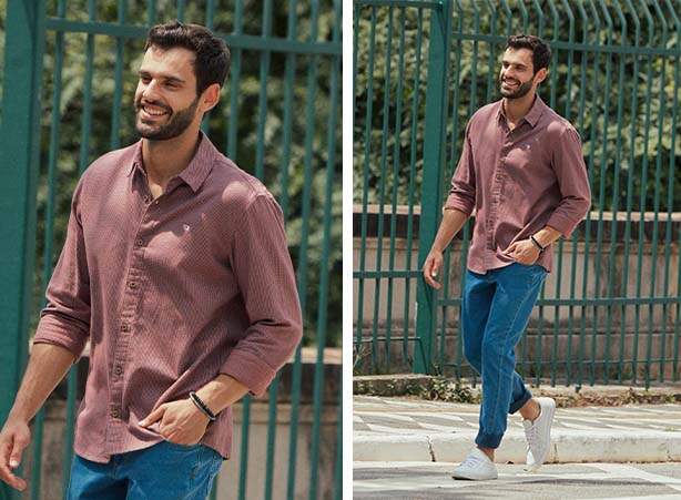 Camisa social com calça jeans: o look ideal para todos os dias