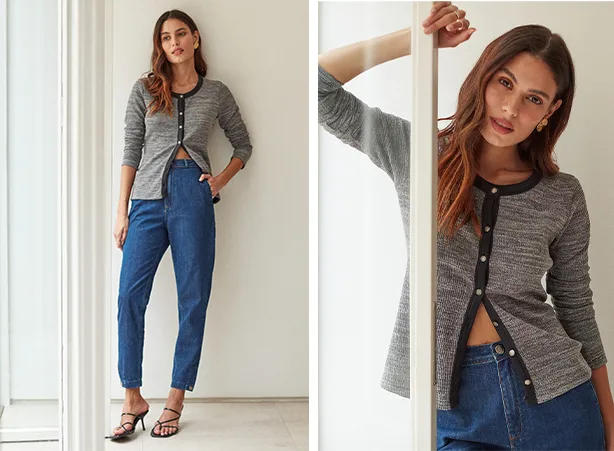 Looks de outono com calça jeans