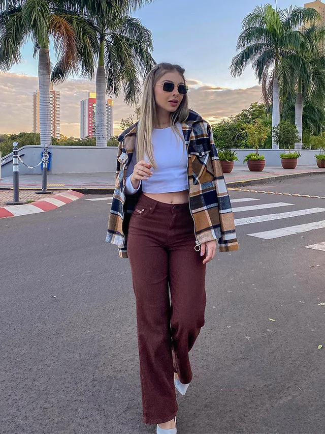 Looks com calça marrom