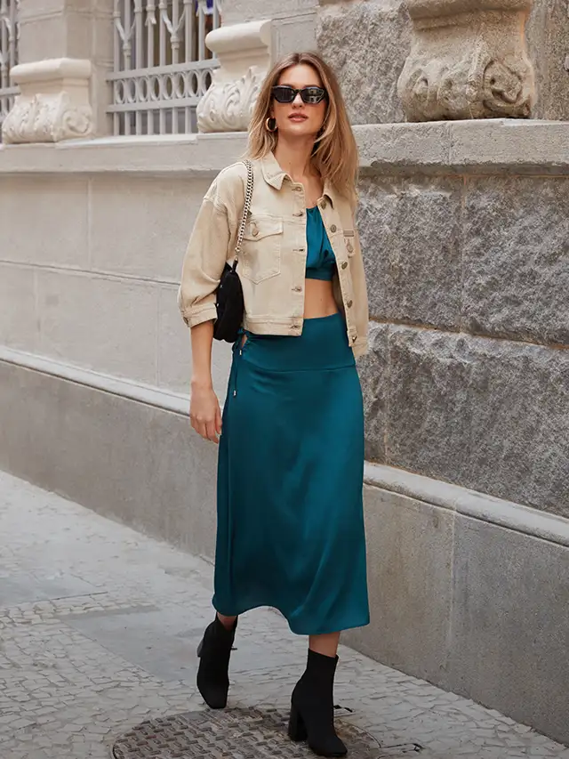 Look com bota cano curto