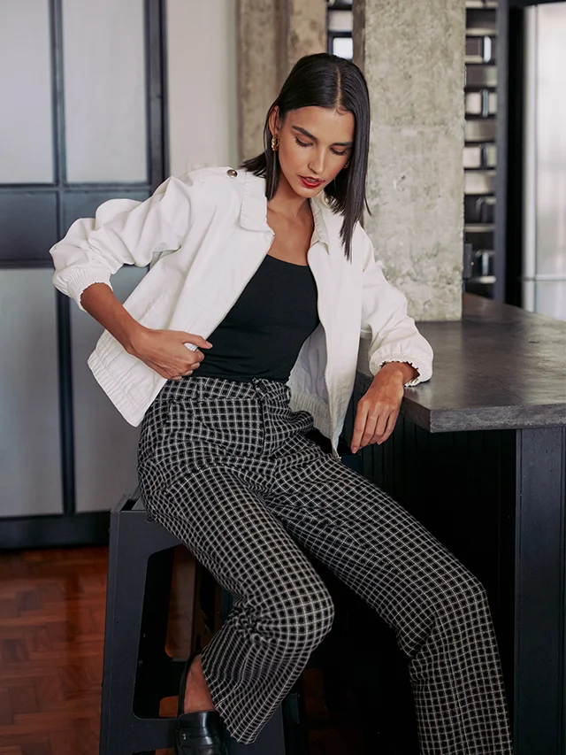 13 dicas para usar look com calça xadrez