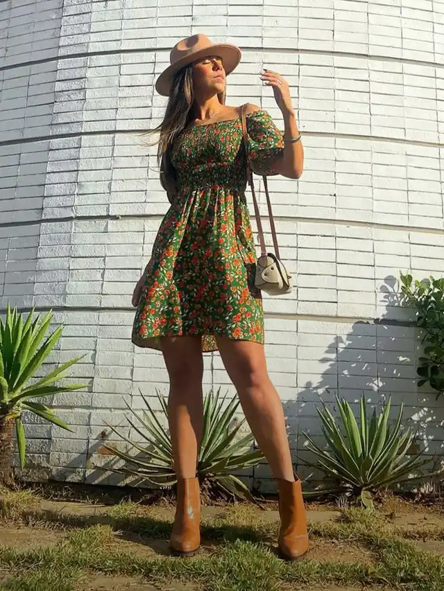 Vestido com bota cano curto: 22 dicas para usar
