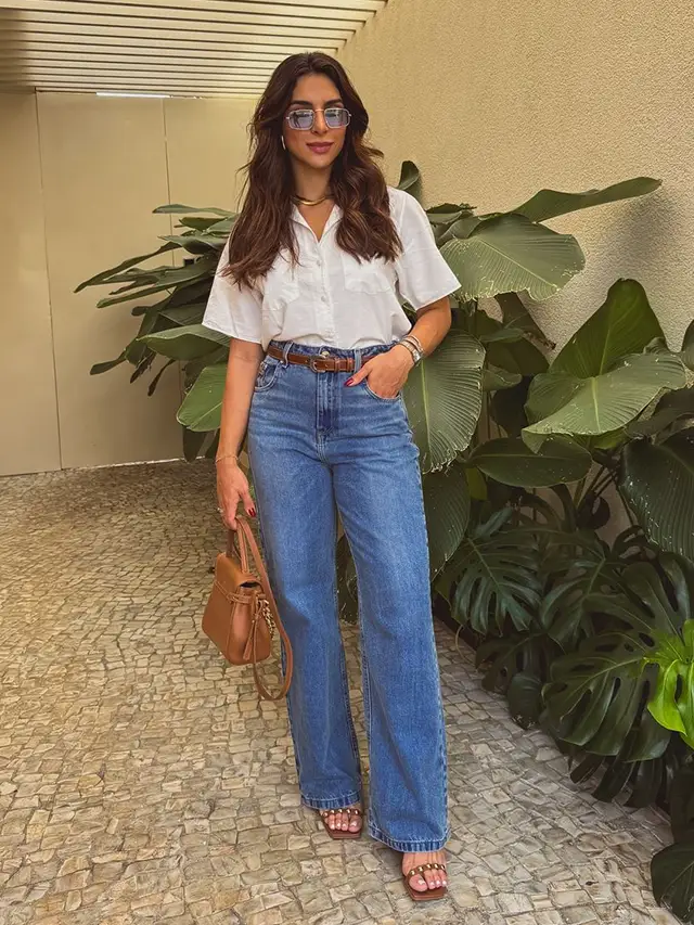 Looks com camisa social feminina