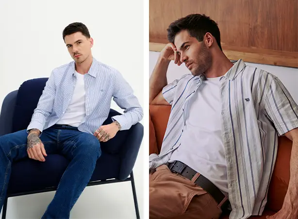 Looks masculinos com camisa para presentear no Natal