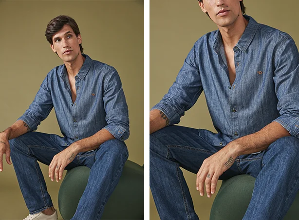 Calça jeans slim masculina