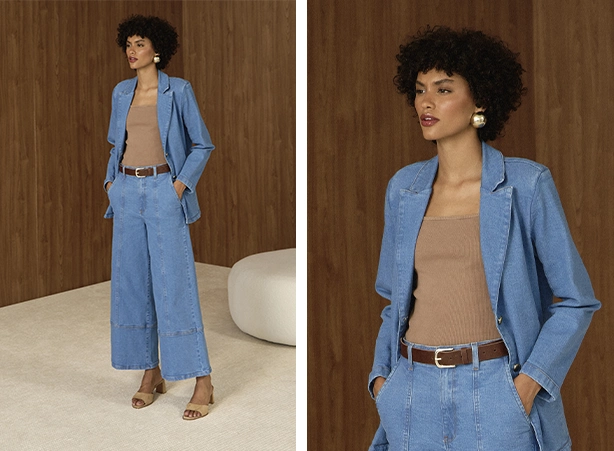 Dicas de presente para as mães: blazer e calça pantalona Dicas de presente para as mães: blazer e calça pantalona
