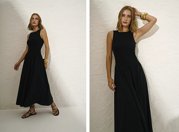 Looks all black com vestido midi Looks all black com vestido midi