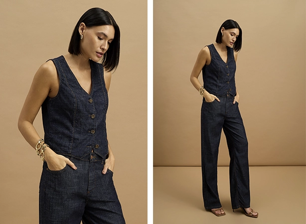 Look esporte fino feminino com calça jeans