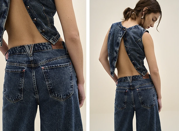 Look feminino com colete e calça jeans Look feminino com colete e calça jeans