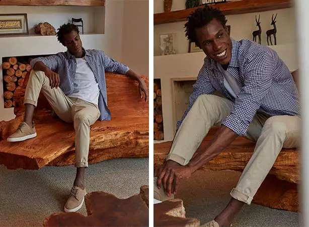 Peças masculinas em algodão Pima