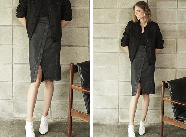 Look all black com bota branca Look all black com bota branca