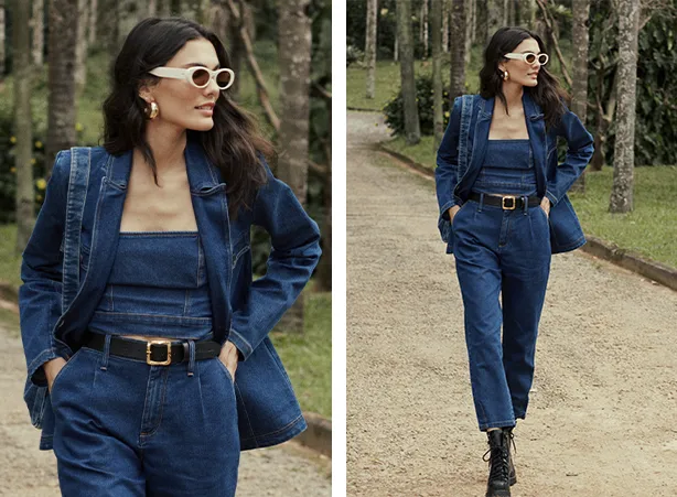 Look jeans com blazer