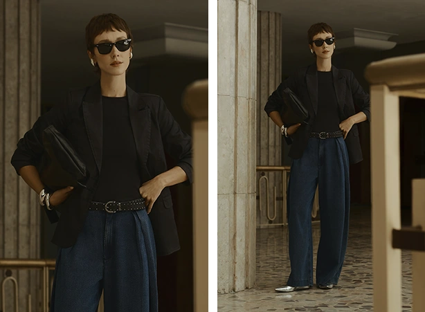 Composição com calça jeans