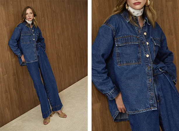 Look feminino com calça jeans e salto Look feminino com calça jeans e salto