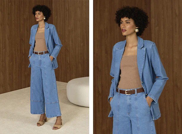Looks com blazer e calça pantalona