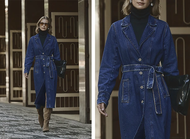 Look para o Dia dos Namorados com trench coat jeans Look para o Dia dos Namorados com trench coat jeans