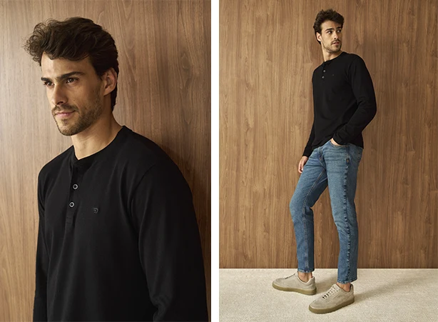 Looks com calça jeans e tênis masculino Looks com calça jeans e tênis masculino