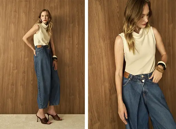 Combinações com jeans e cores neutras Combinações com jeans e cores neutras