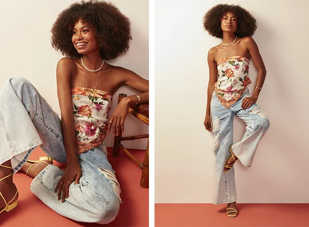 Looks com lenço como blusa