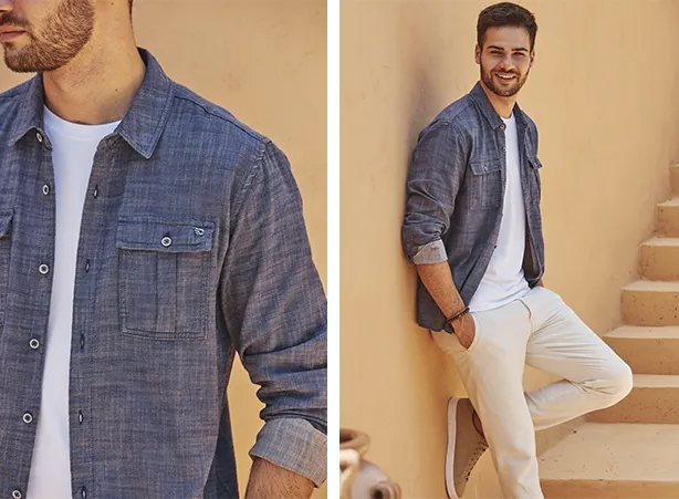 Como usar camisa jeans masculina