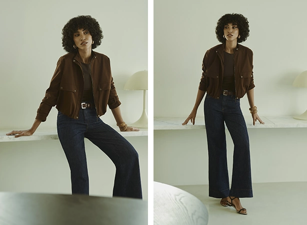 Looks femininos com jaqueta balonê marrom Looks femininos com jaqueta balonê marrom
