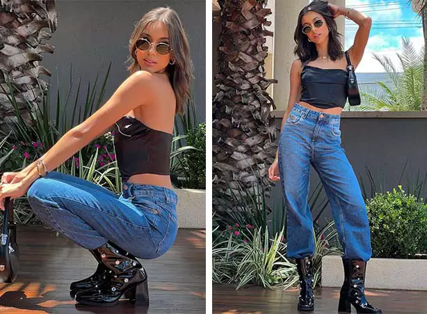 Look para festival com calça jeans Look para festival com calça jeans