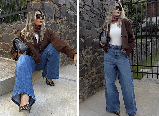 Looks femininos estilosos de camiseta branca e calça jeans