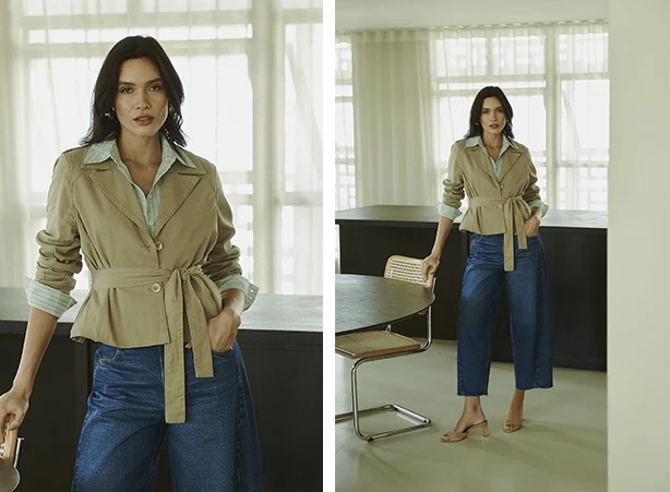 Looks com calça jeans e camisa Looks com calça jeans e camisa