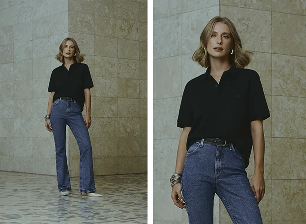 Looks femininos com camisas polo Looks femininos com camisas polo