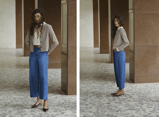 Inspiração de looks de trabalho com calça barre Inspiração de looks de trabalho com calça barre