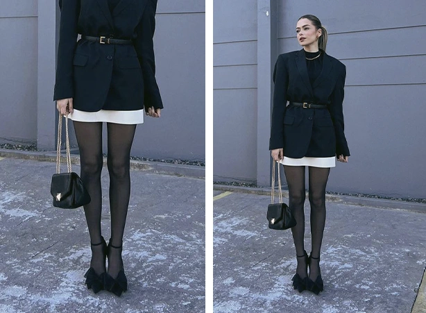 Looks femininos com blazer preto Looks femininos com blazer preto