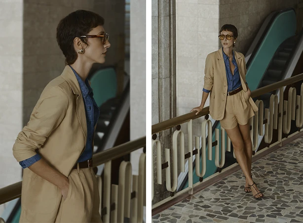 Looks com bermuda feminina de alfaiataria