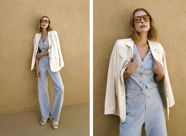 Look com blazer off white