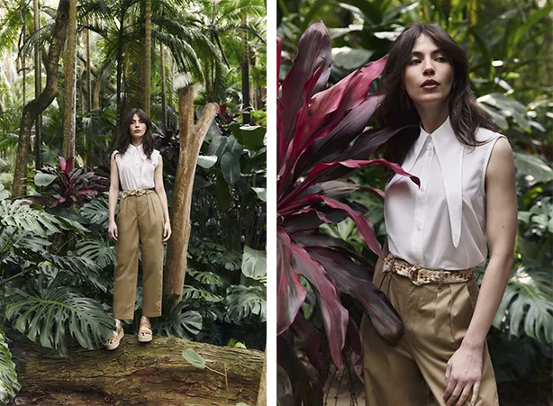 Look com calça de alfaiataria e camisa branca