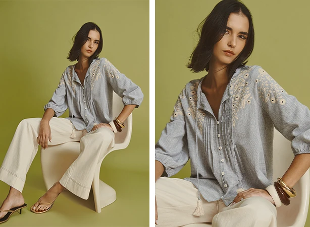 Roupas vintage femininas com estética boho 
